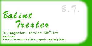 balint trexler business card